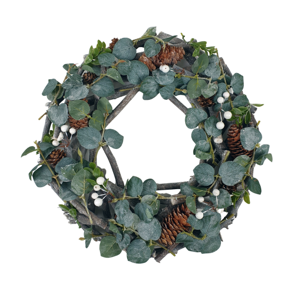 Dekokranz Winter grün 38cm